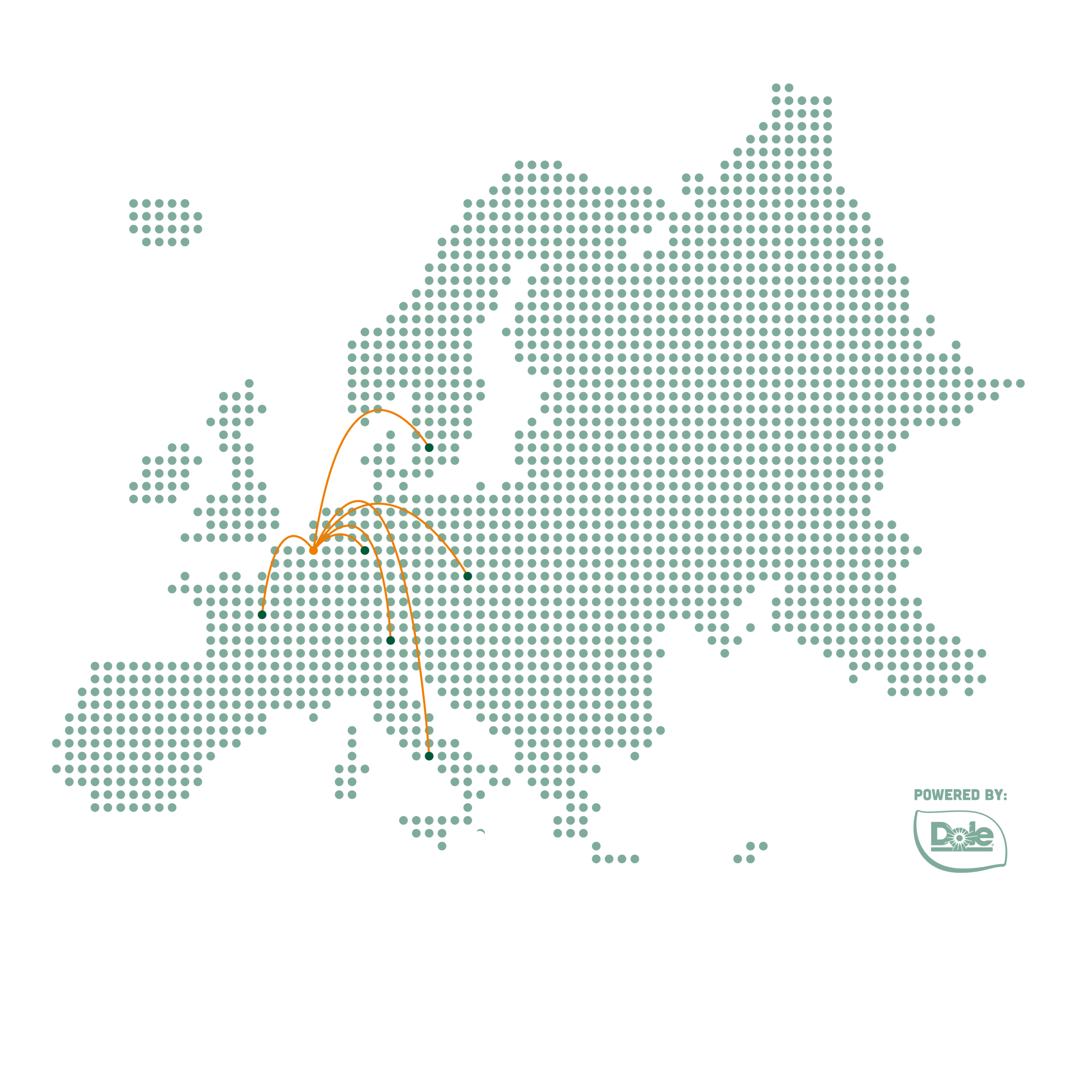 aangepast europa kaart